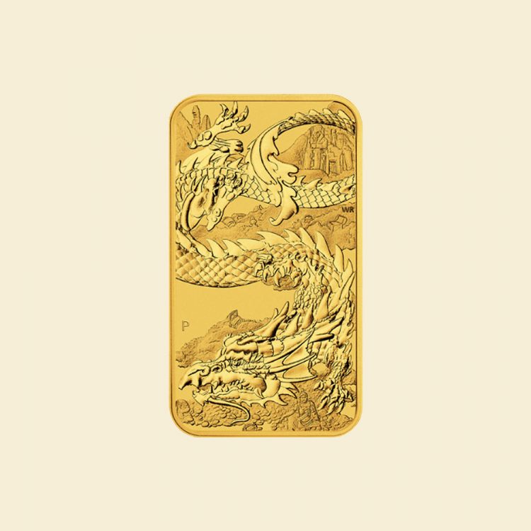 1 oz Münz-Goldbarren Dragon 2023 The Perth Mint